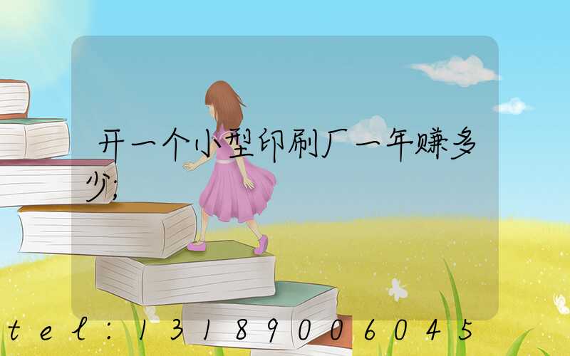 开一个小型印刷厂一年赚多少